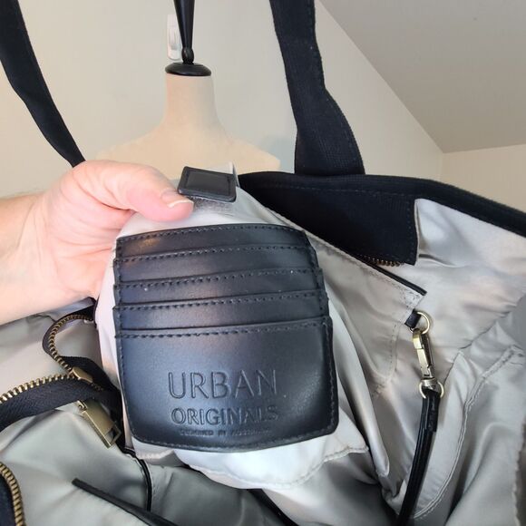 Urban Originals Womens Astro Tote Bag Black Waterproof Canvas Eco Friend Minimal - Picture 5 of 16